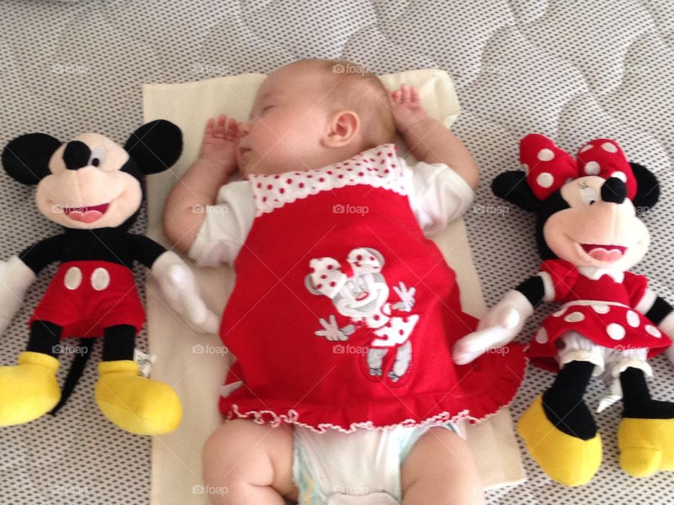 Mickey, Minnie and my Baby 