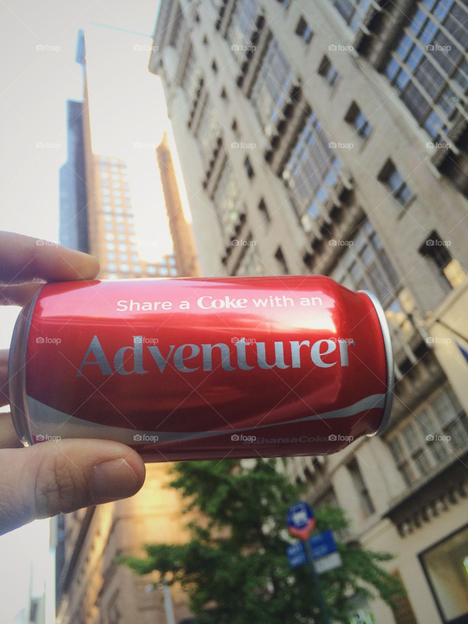 Share a Coke . Coke can in NYC 