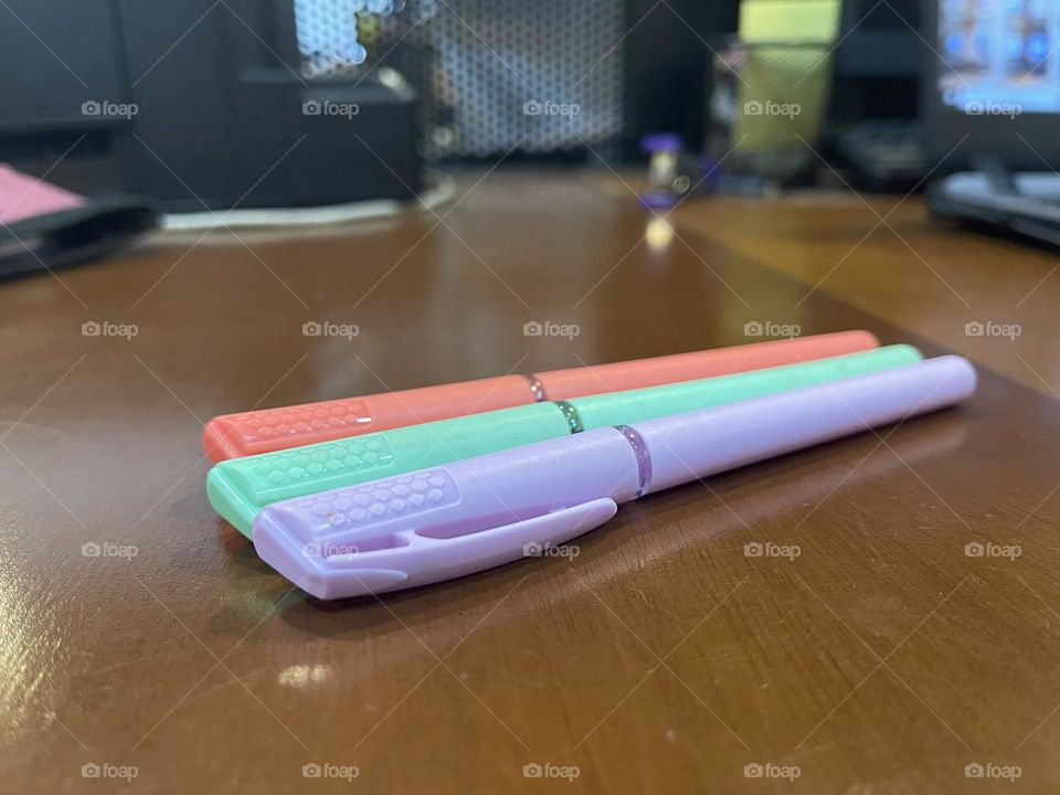 Just my cute pens resting from duty. 