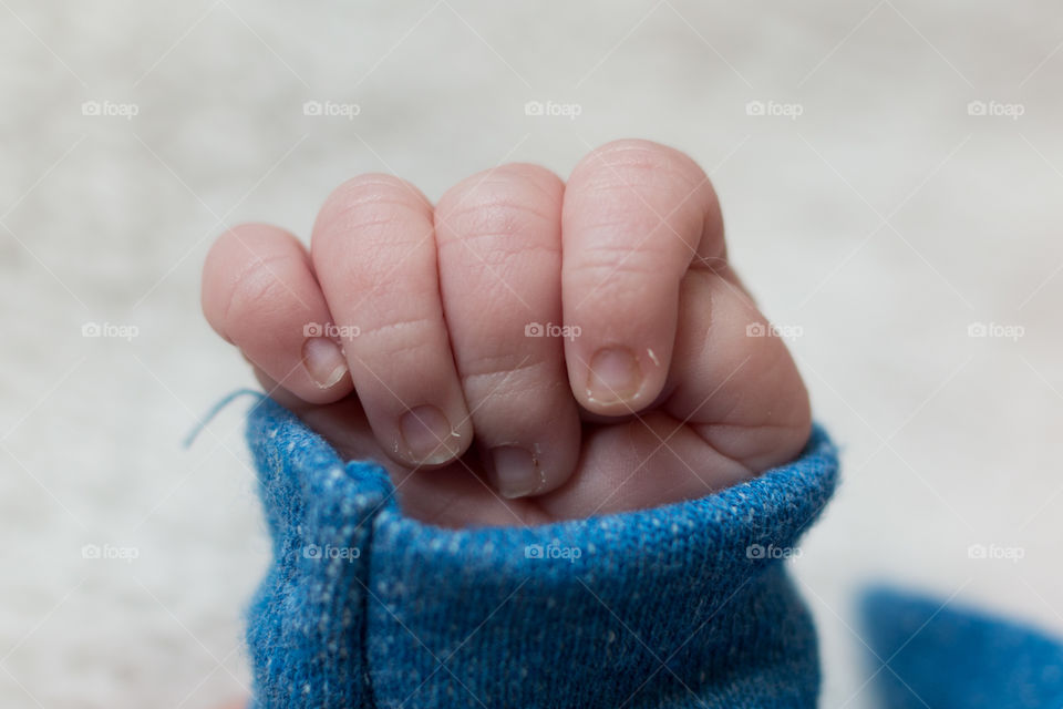 Close-up of small child's hand