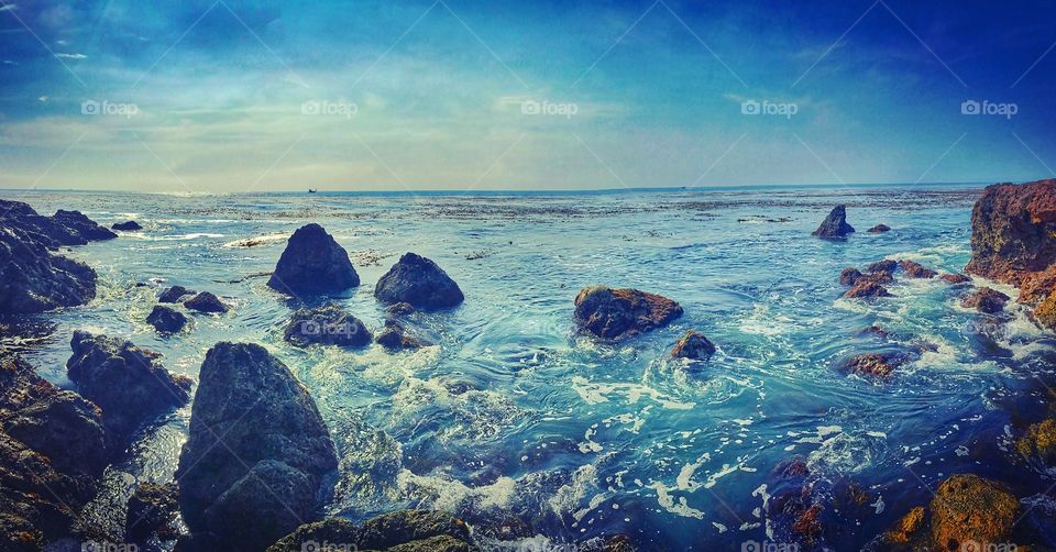 Rocks in the ocean 