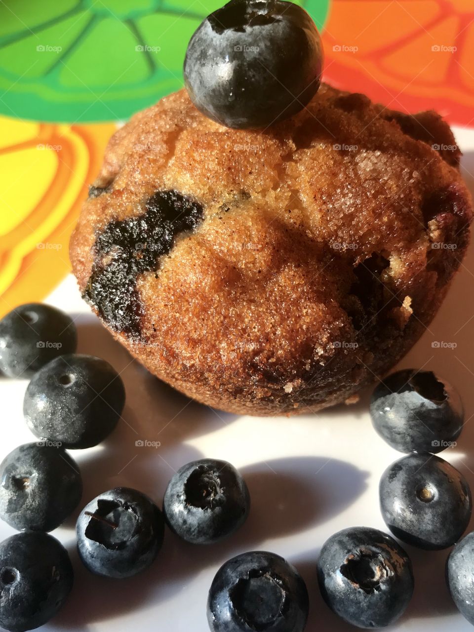 Breakfast blueberry muffins!