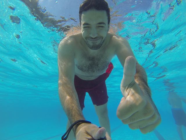 Selfie under water