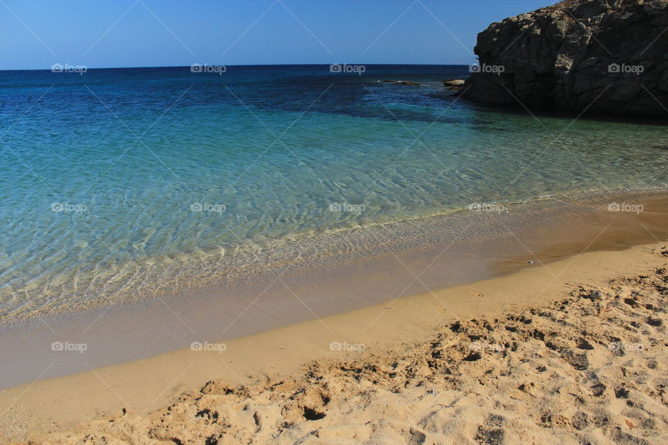 Turquoise waters in Greece