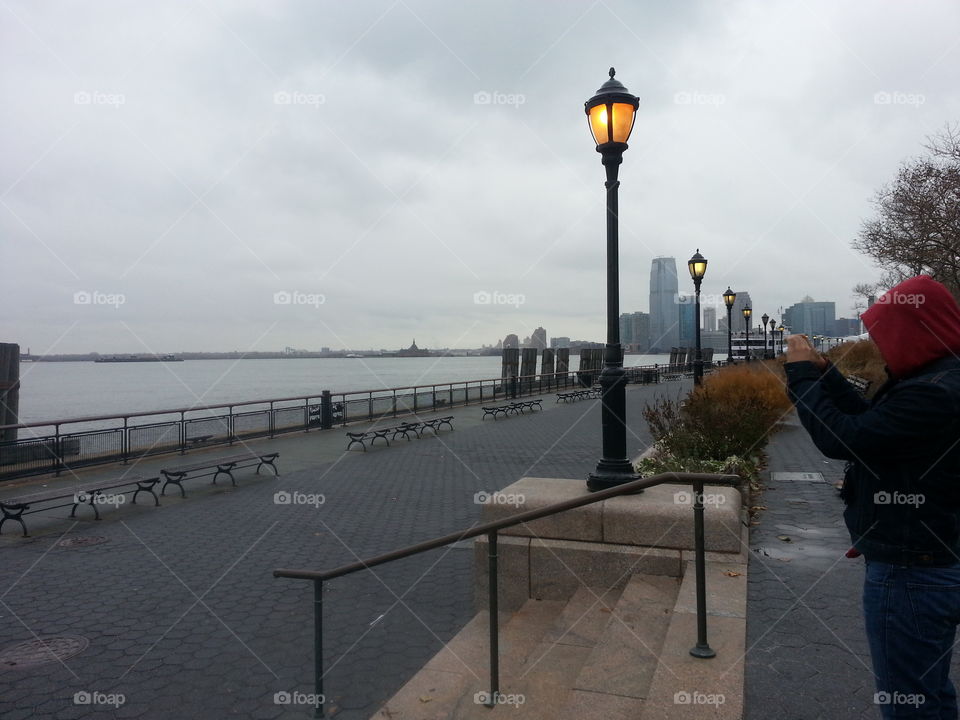 Morning in battery park. Visited the statue of liberty, but missed the Macy's parade