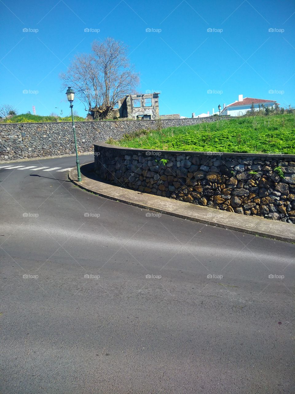 Street view on a sunny fay