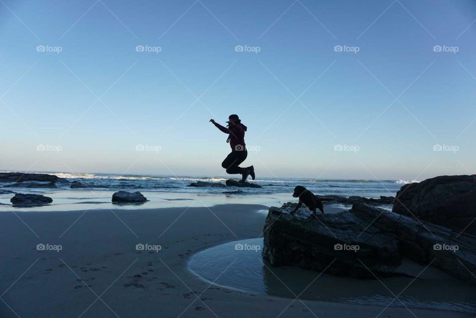 Ocean#view#jump#human