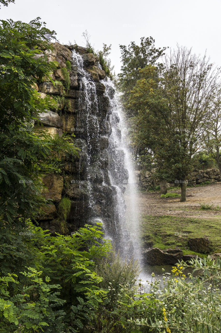 Frozen motion waterfall