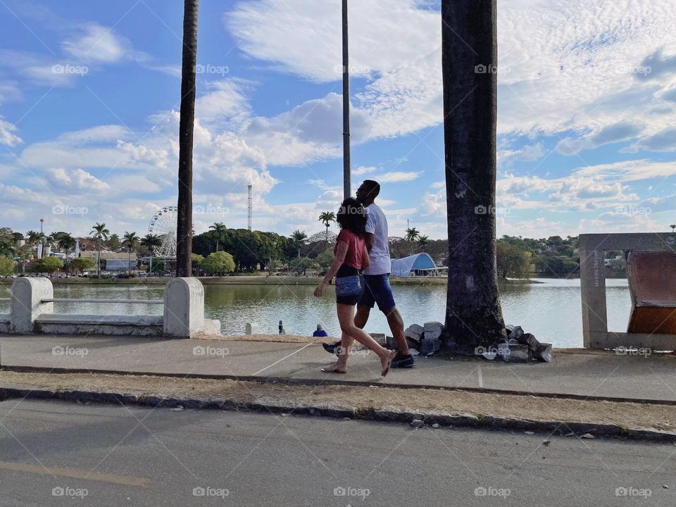 people walking in the street