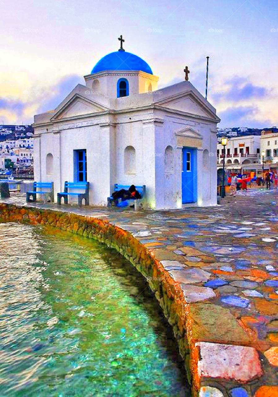 mykonos hdr churc by pitikelebek