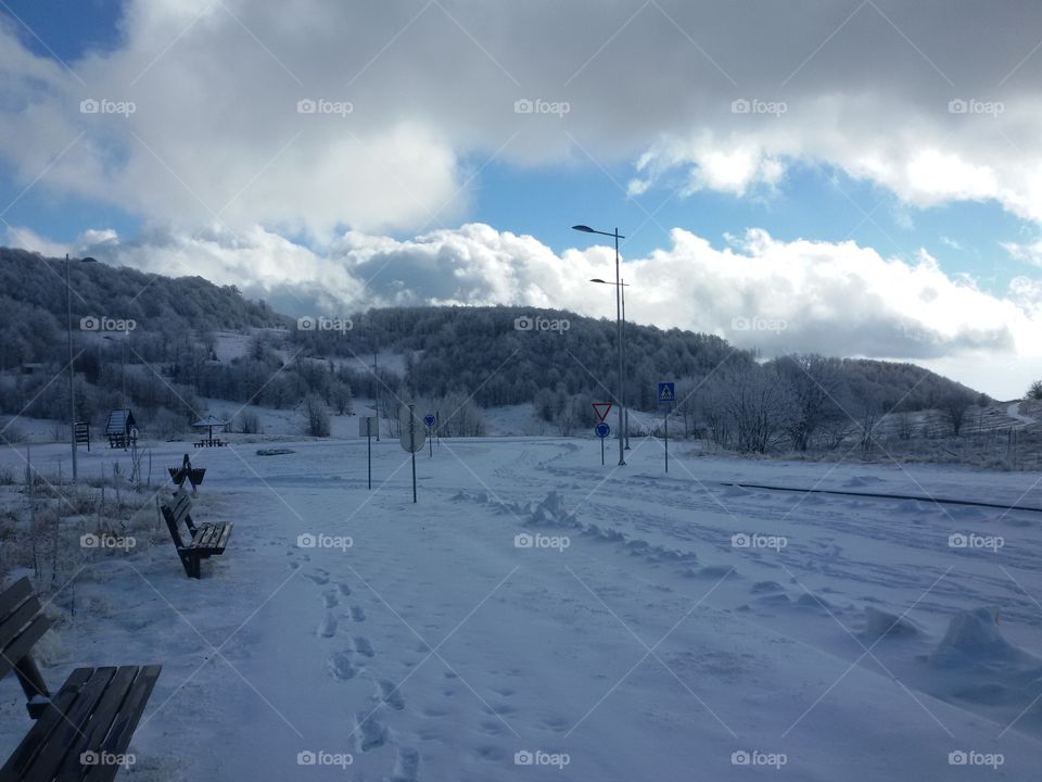 view of sky in winter