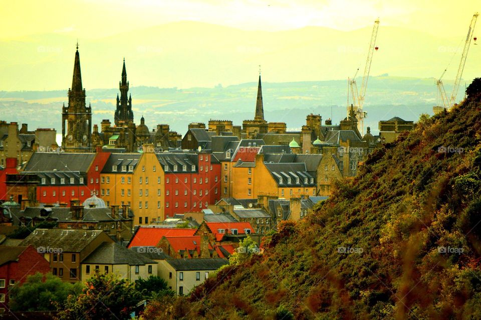 Edinburgh . View from Edinburgh 