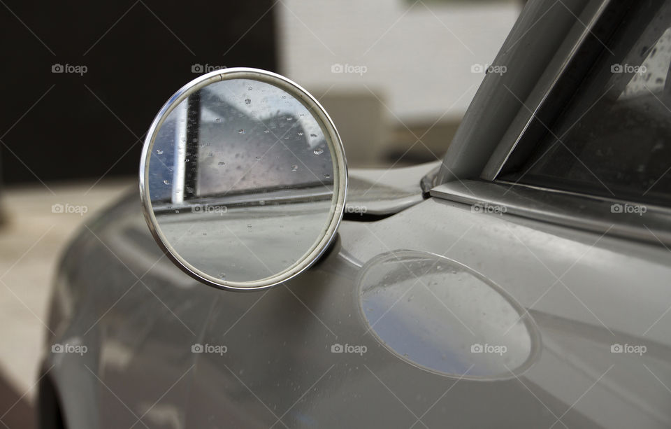 Car mirror reflection