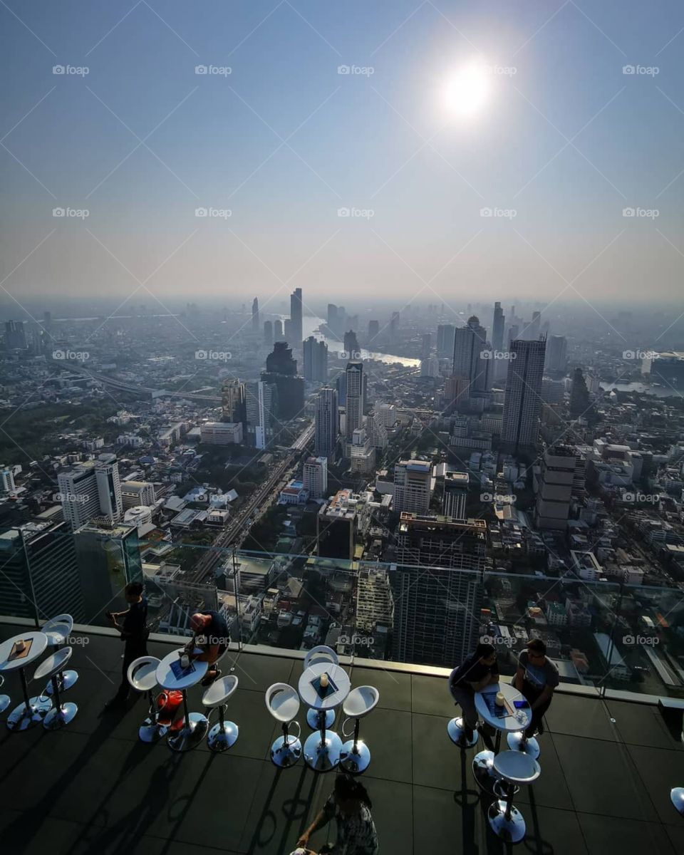 Of all the rooftops in Bangkok, Thailand, the top of Mahanakhon Tower might just be the best.