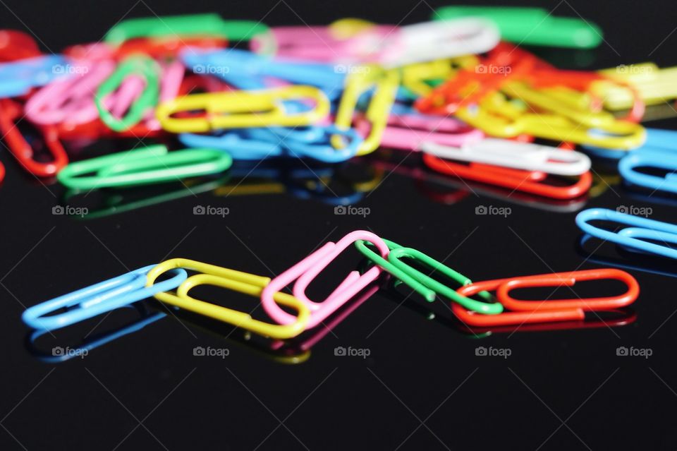 Colored paper clips