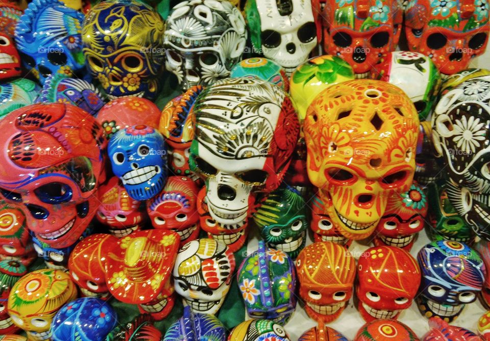 Mexican Day Of The Dead Skulls
