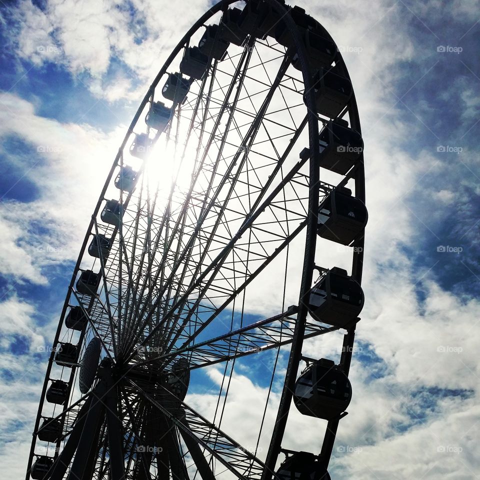 ferris wheel. This ferris wheel came from Pensacola  Florida and is now located in Pigeon Forge Tennessee . I took this while at Rod Run 2015