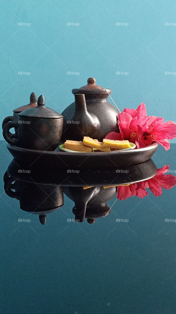 clay teapot