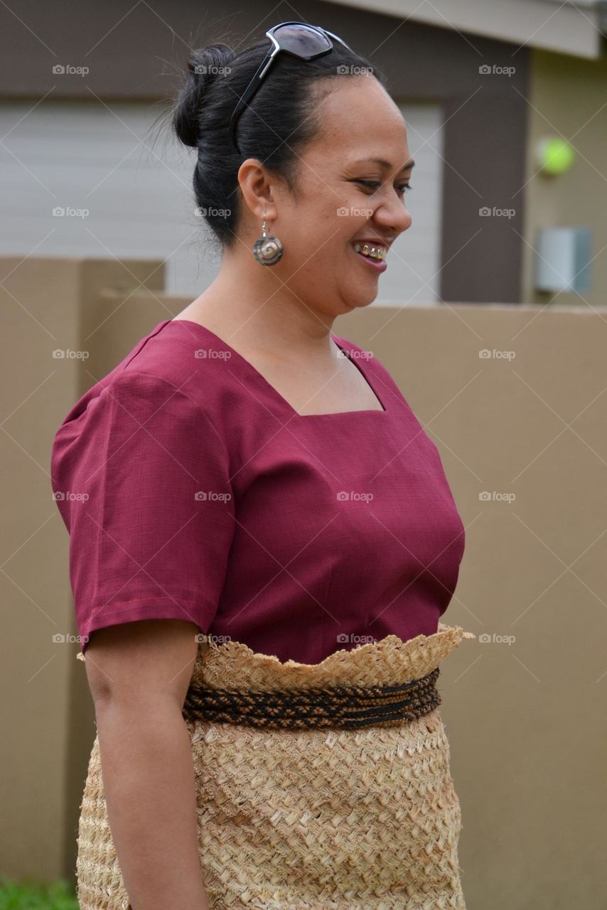 Beautiful smile Tongan Lady 