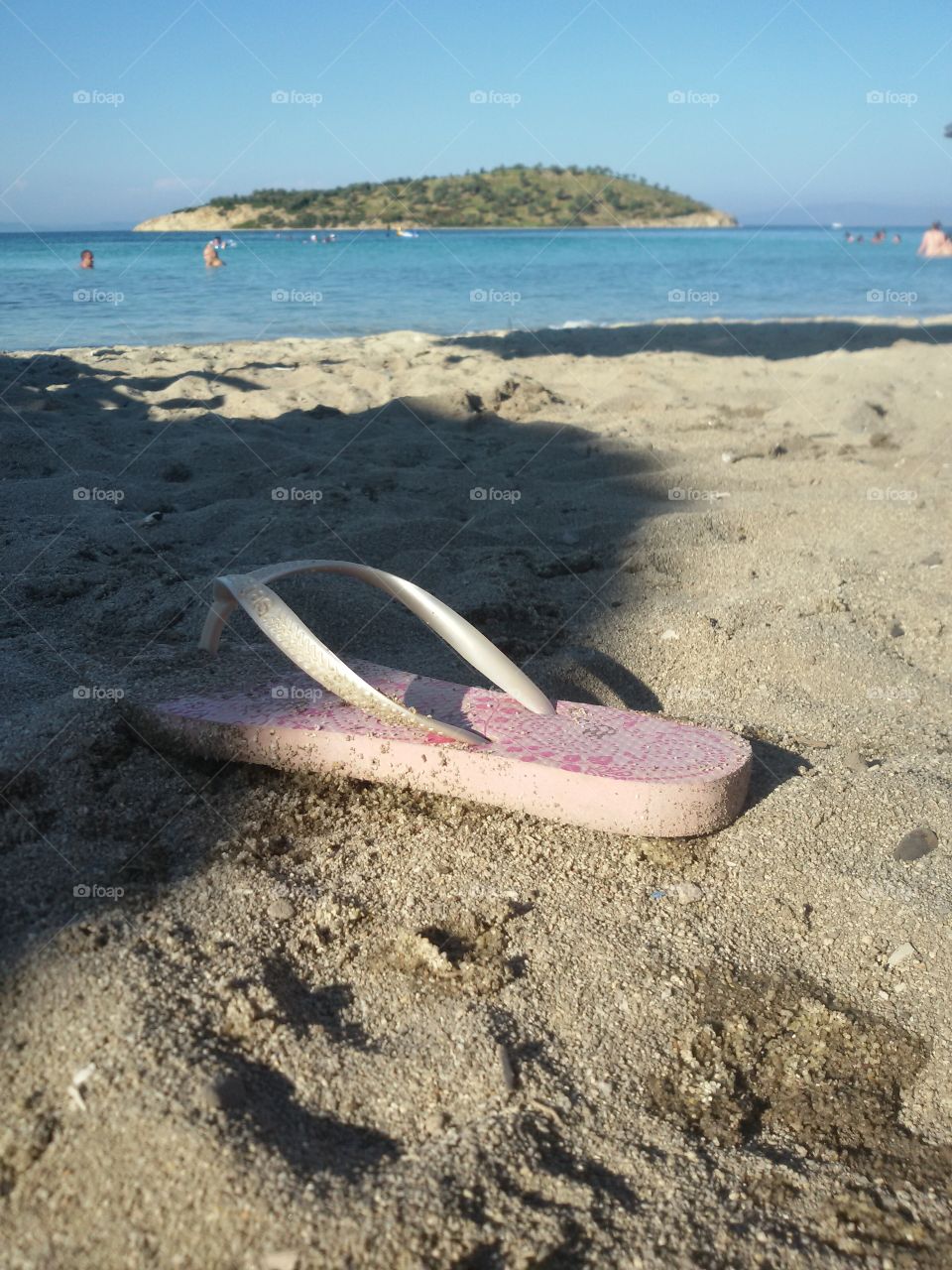 Sand beach in Greece