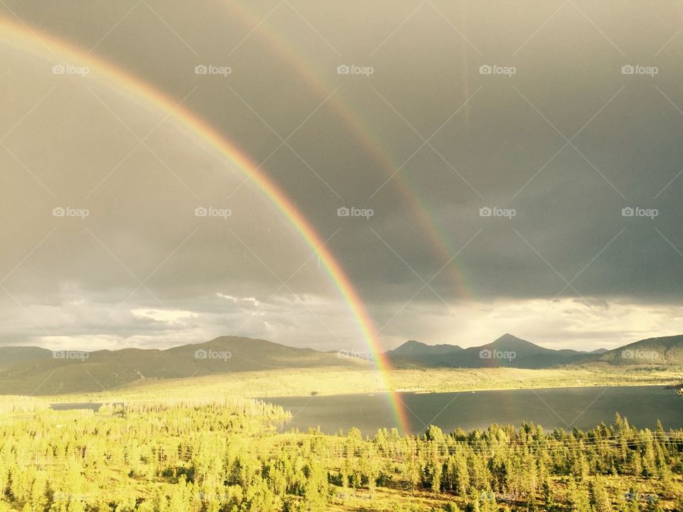 Rainbow, Landscape, No Person, Agriculture, Farm