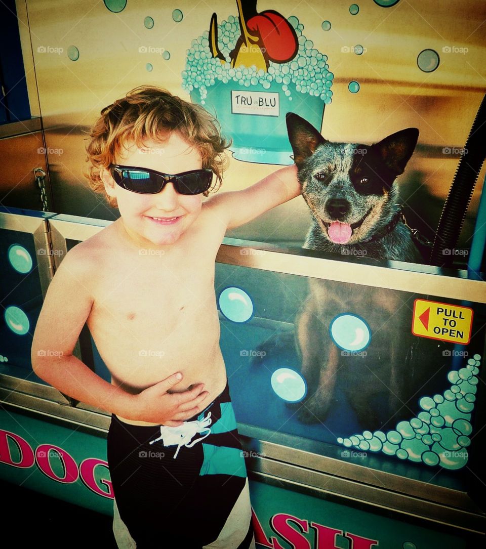 blue dog fun sunglasses by clandra