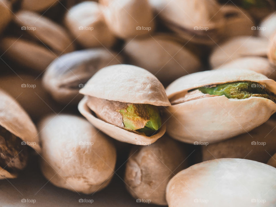 Delicious fresh pistachios