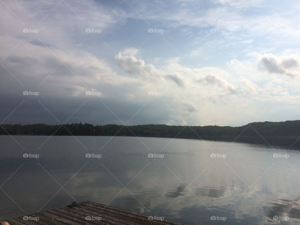 Beautiful day on lake