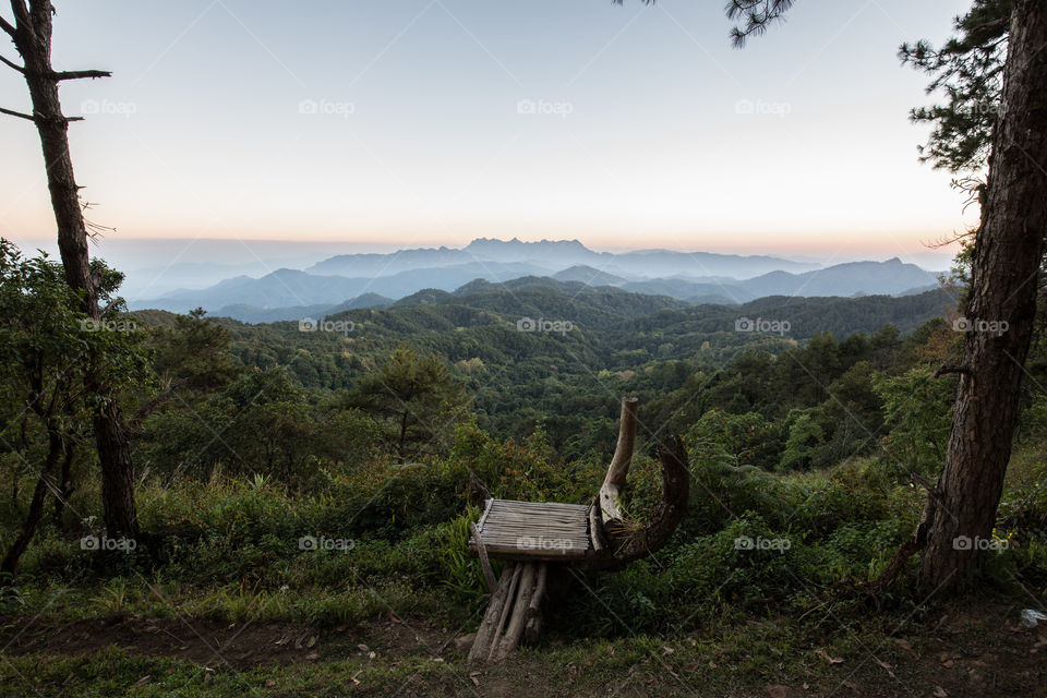 Mountain view in Chiang Mai Thailand 