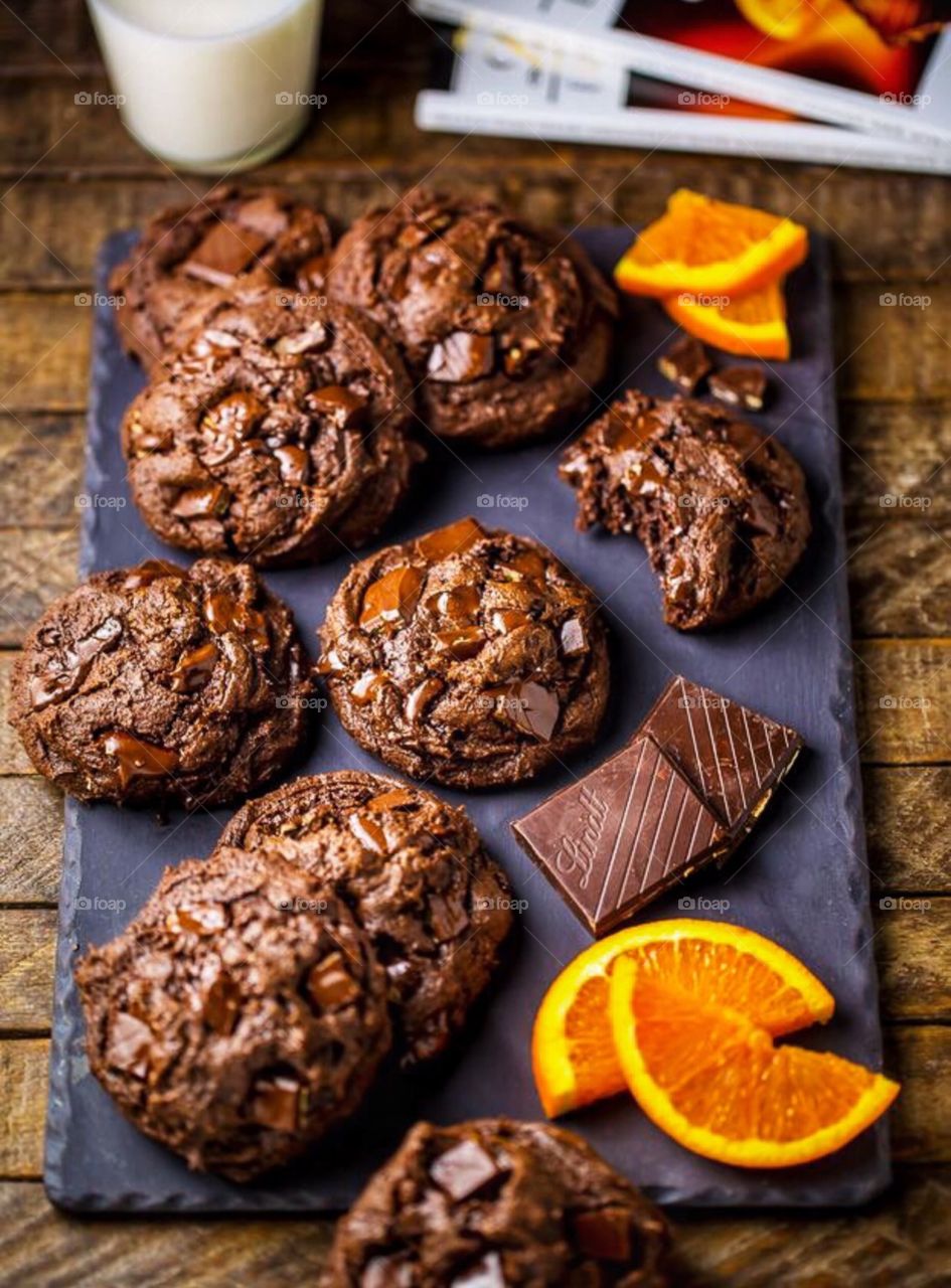 Chocolate orange cookies 