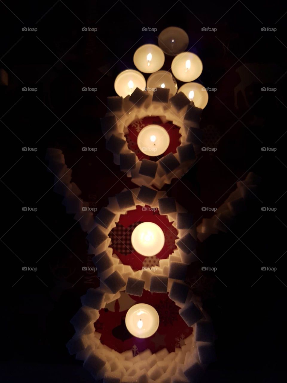 Zucker Schneemann Licht