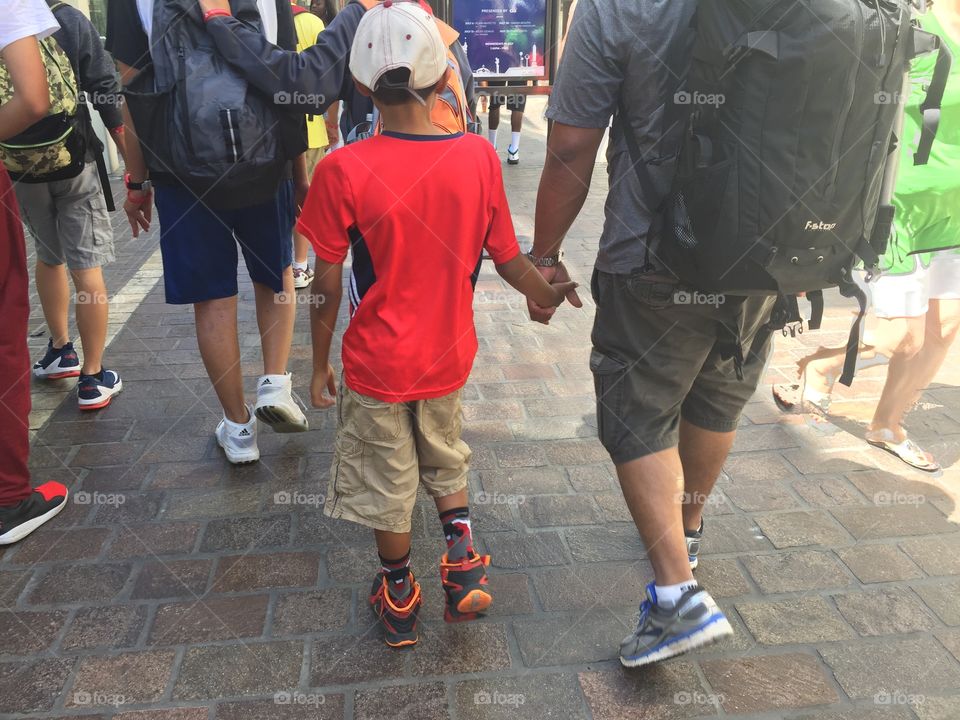 Walking the city with dad 