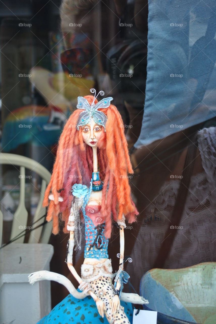 A colorful doll in New Orleans