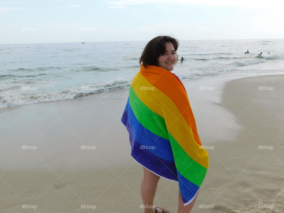 gay pride at the beach