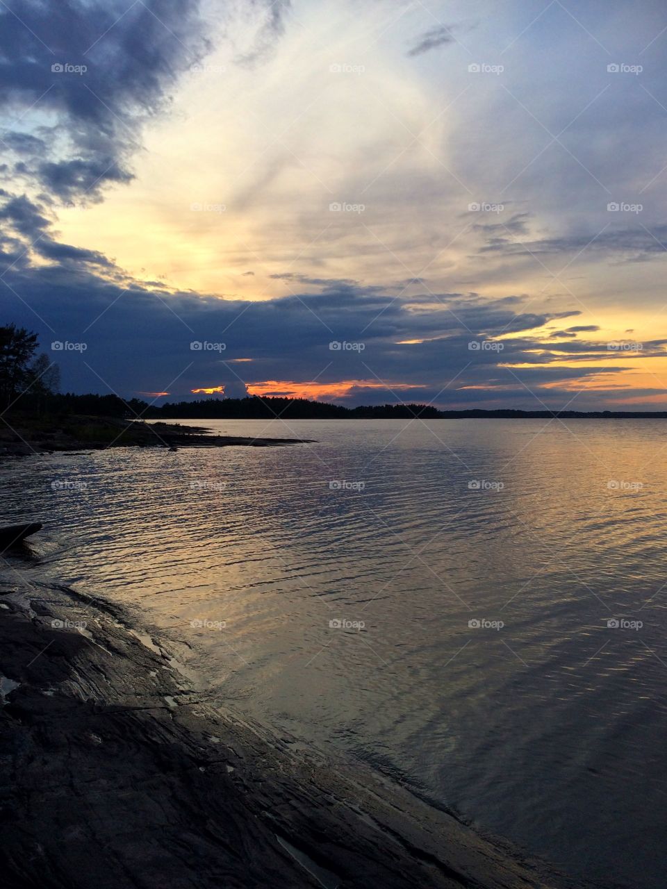 Sunset on the cliffs