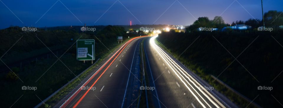light trails