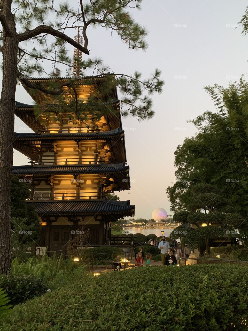 EPCOT view from Japan