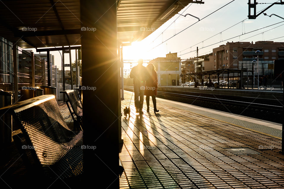 Sunset at the Station