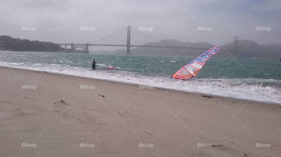Windsurfing in San Francisco