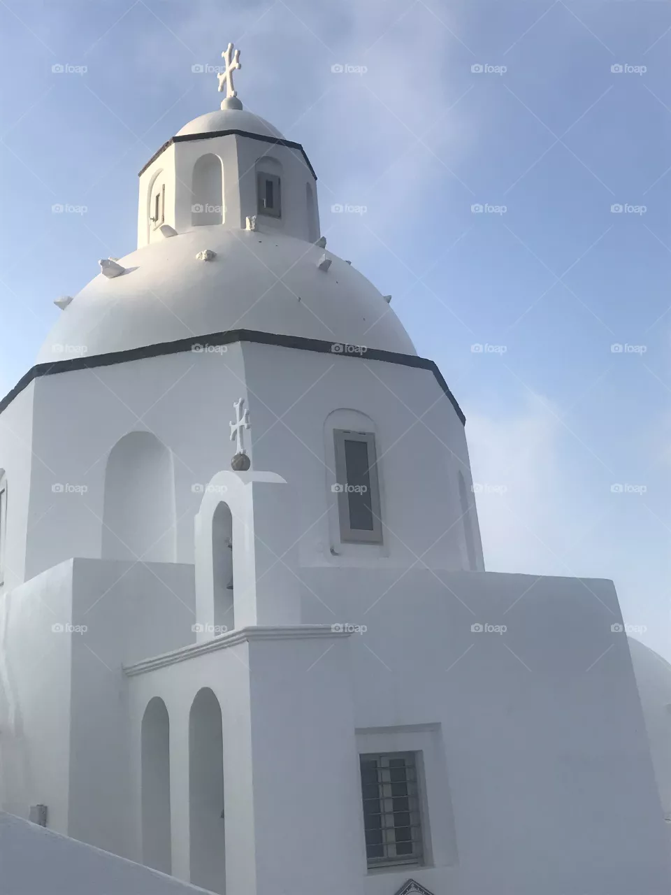 Classic church in Santorini