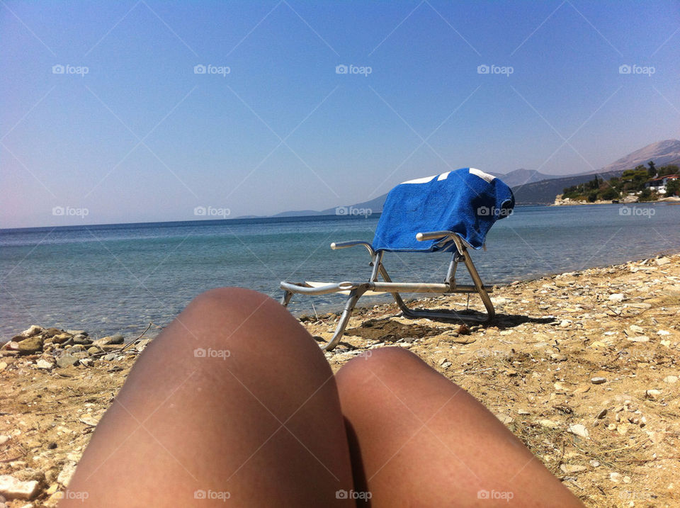 beach sky chair sea by nikbak