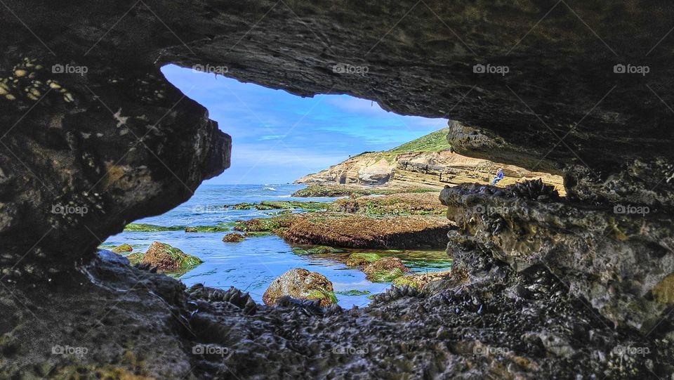 cave by the beach of socal