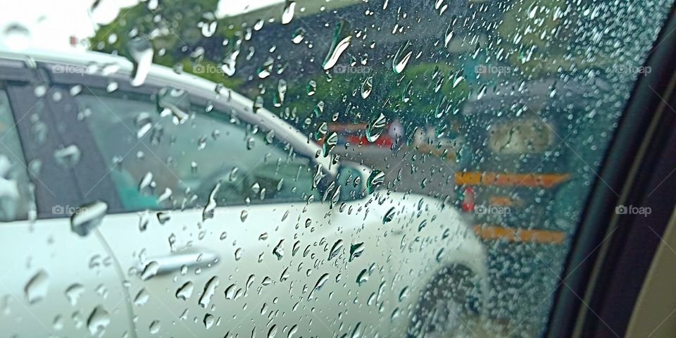 #rain#raindrop#wet#droplets#relax#enjoy#car#window#