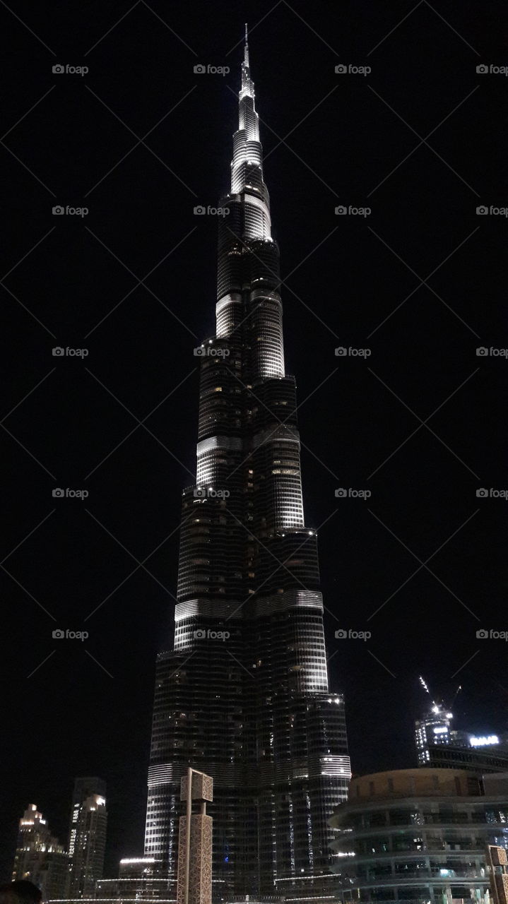 Night view of Burj