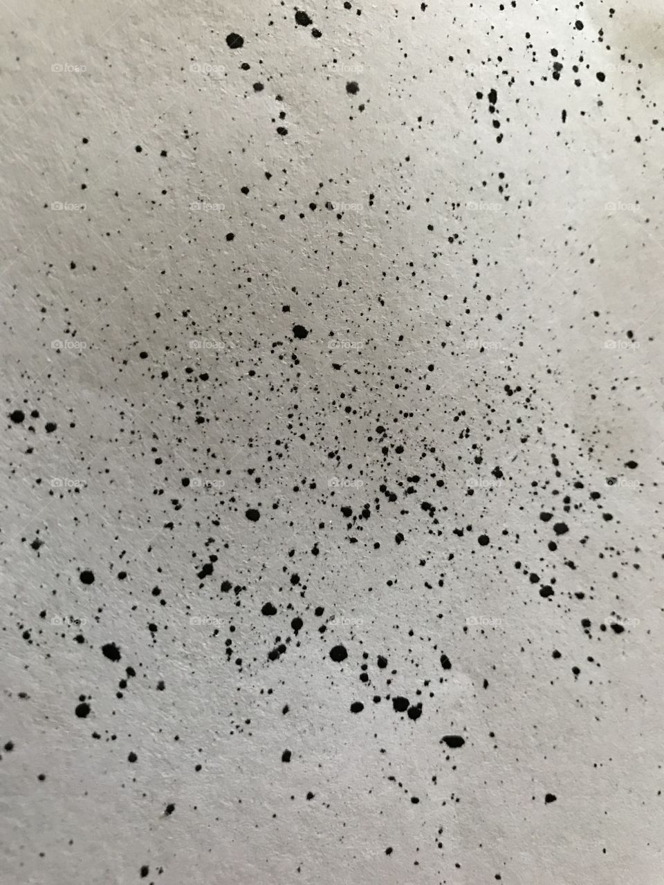 Black splatter paint