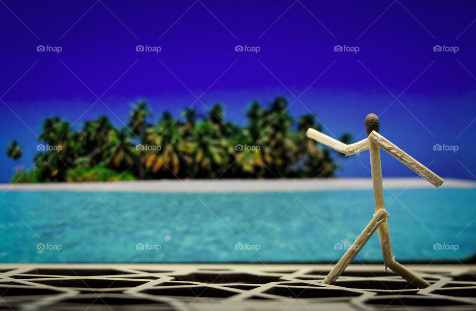 matchstick men walking figure