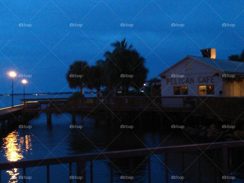 Pelican Cafe. The Pelican Cafe in Stuart, FL under the bridge....