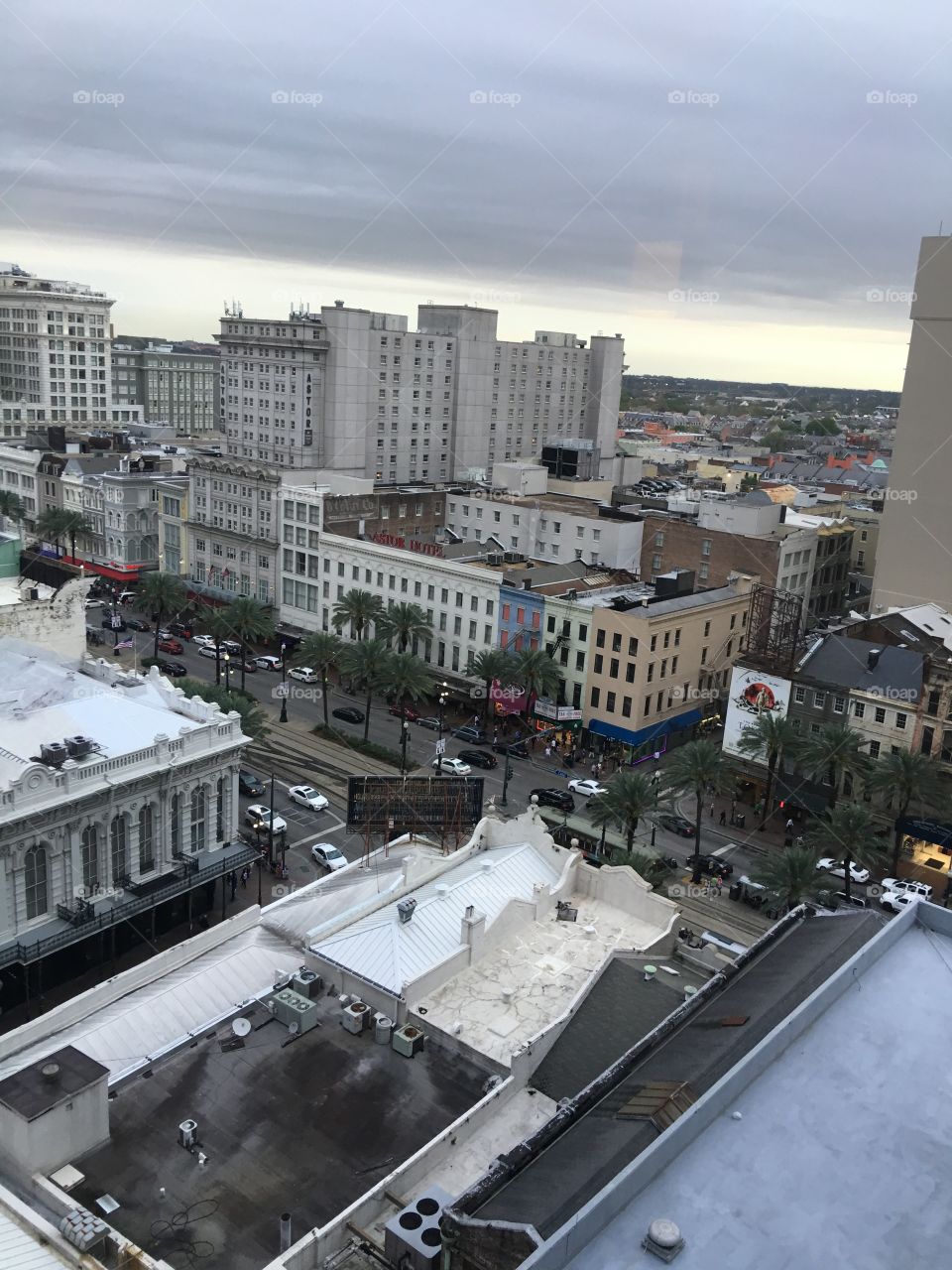 An overcast day in New Orleans