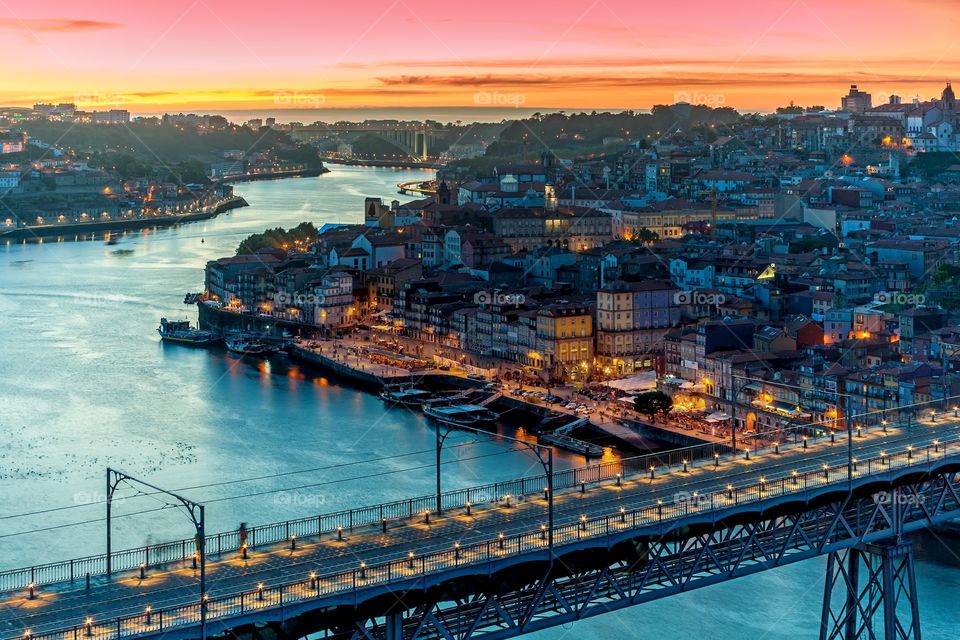 Sunset in Porto