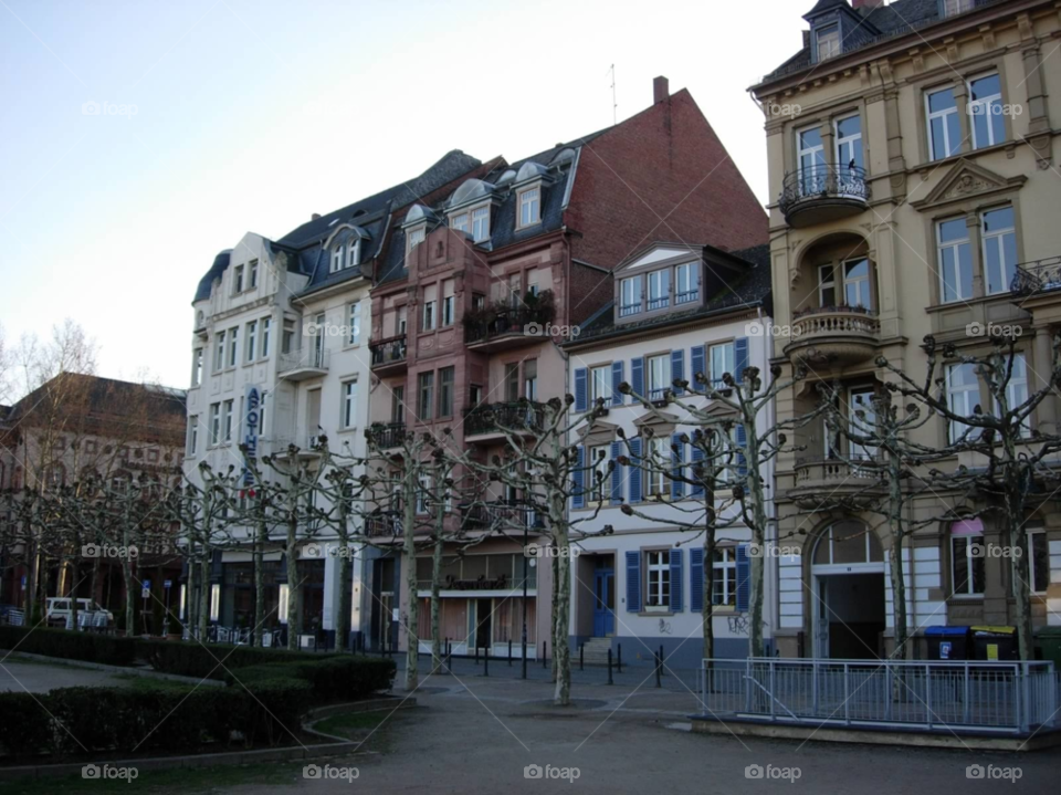 architecture germany wiesbaden colorful buildings by micheled312